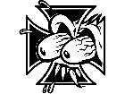  Iron Cross Eye Ball Decal