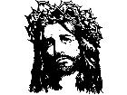  Jesus Sad Crown Thorns Decal