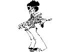  Jimmy Hendrix Guitar Decal