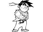  Karate Dude Decal