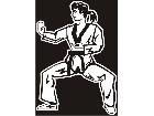  Karate Girl Decal