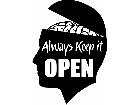  Keep Open Mind Always Decal