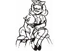 Kid Characters 1 2 6 3 D G Decal