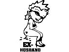  Lady Pissing Ex Husband Decal