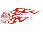  Leopard Flame 0 1 A F 1 Decal