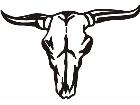  Longhorns Cow M M 1 Decal