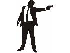  Man In Suit 0 7 Decal