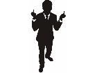  Man In Suit 0 9 Decal