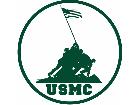  Marines Raising Flag Decal
