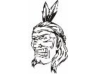  Mascots Brave Indian 0 4 5 X C C Decal