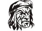  Mascots Brave Indian 0 4 6 X C C Decal