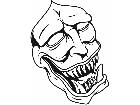  Mask Evil Teeth Decal