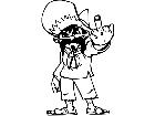  Mexican Attitude Finger Decal