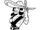  Mexican Sexy Pistol Decal