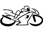  Moto Crouch Rocket Lines Decal
