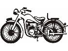  Motorcycle Old School M M 1 Decal