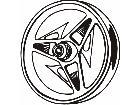  Motorcycle Rim M M 1 Decal