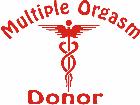  Multiple Orgasm Donor Decal