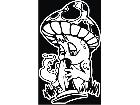  Mushroom Bong Hit Decal