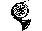  Music French Horn 1 7 1 V A 1 Decal