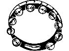  Music Tamborine 1 7 2 V A 1 Decal