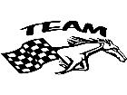  Mustang Horse Checker Decal