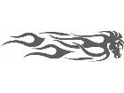  Mustang Horse Chess Flame Decal