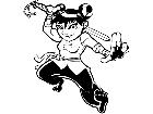  Ninja Dudette Decal