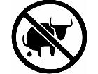  No Bullshit Cow Decal