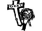  Ozzy Dude Cross Decal