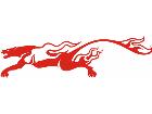  Panther Cougar Flame 0 2 A F 1 Decal