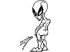  Pisser Alien Decal
