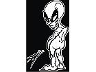  Pisser Alien Decal
