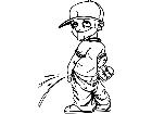  Pisser Baseball Decal