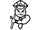  Police Bad Boy Decal