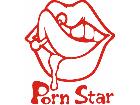  Porn Star Lips Drool Decal