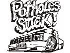  Potholes Suck Decal