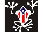  Puerto Rico Flag Frog C L 1 Decal