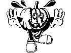  Pumpkin Cartoon D R P A 1 Decal