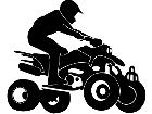  Quad Motorcycle B M X 1 1 Decal