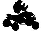  Quad Motorcycle B M X 1 2 Decal