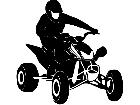  Quad Motorcycle B M X 3 3 Decal