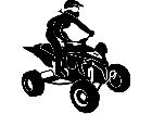  Quad Motorcycle B M X 4 0 Decal