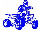  Quad Rider Male Decal