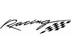  Racing Word Checker Decal