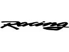  Racing Word Script Decal