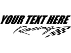  Racing Your Text 1 Decal