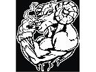  Ram Dodge Muscle Man Smoker Decal