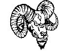  Ram Head M B 1 Decal