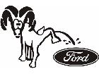  Ram Piss On Ford Decal